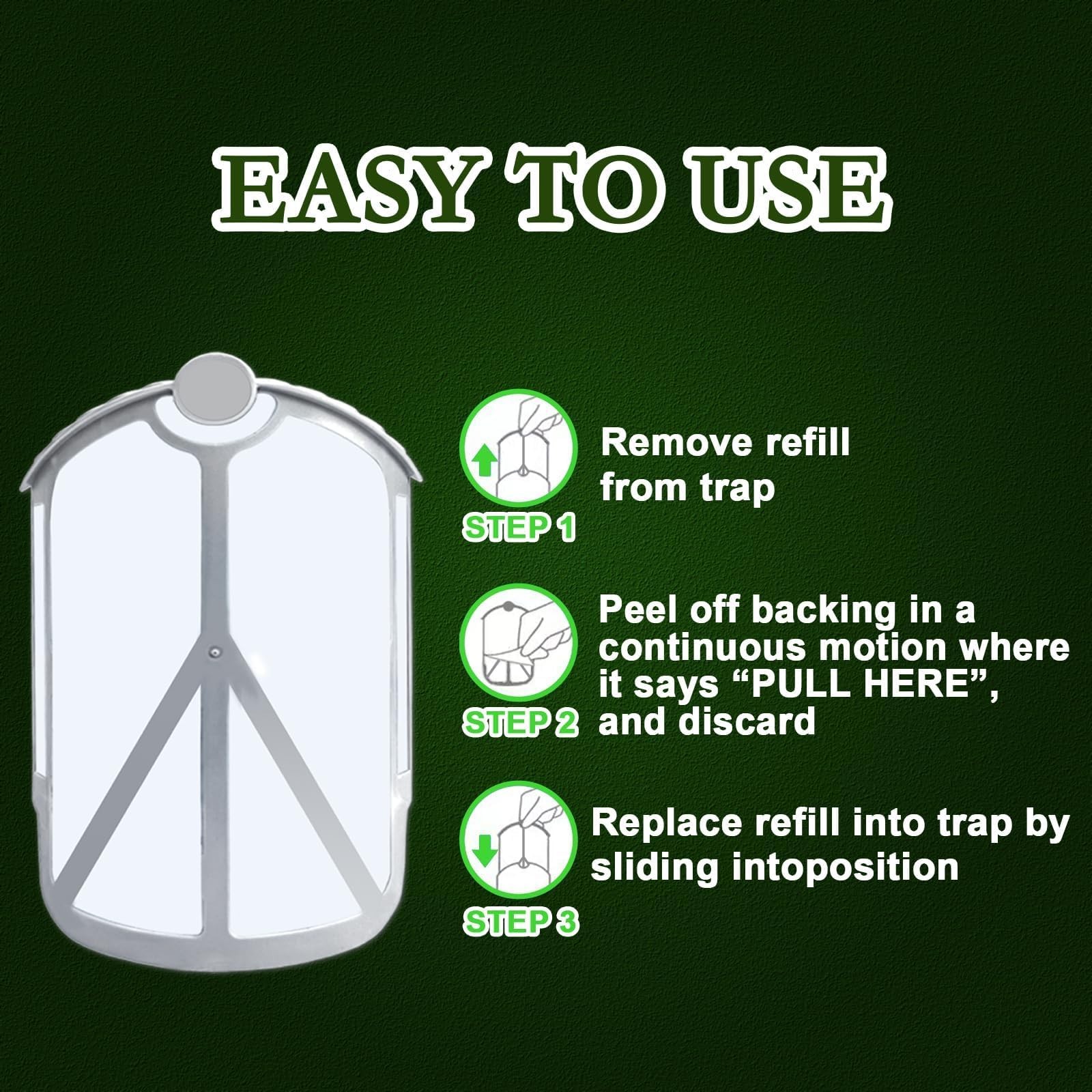 Baimnocm 33 Pack Refill Cartridges Compatible Flying Insect Trap M364 Max