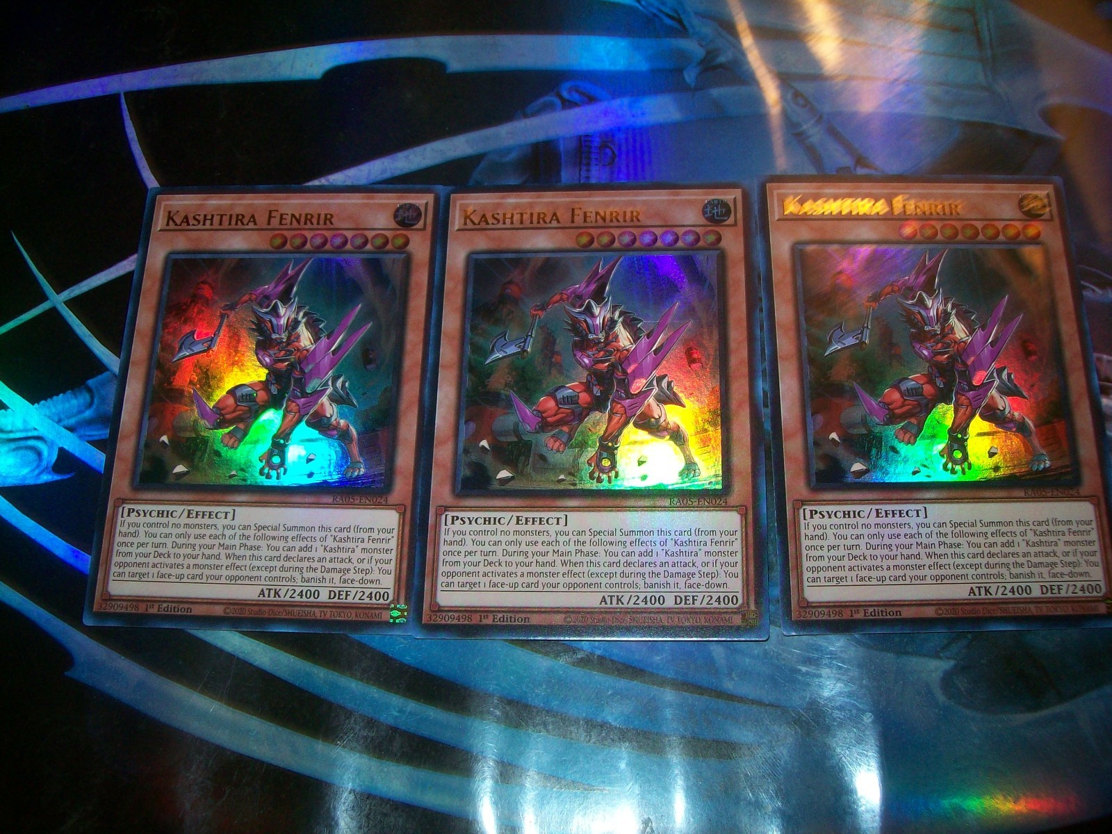3x Kashtira Fenrir 1st Edition Ultra Rare RA05-EN024 Yu-Gi-Oh!