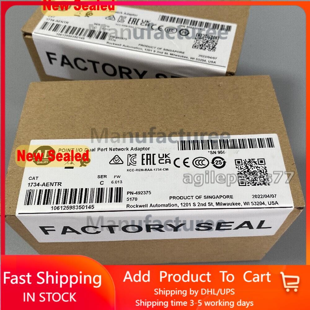 New 1734-AENTR AB Point I/O Dual Port Adaptor Module FAST SHIPPING