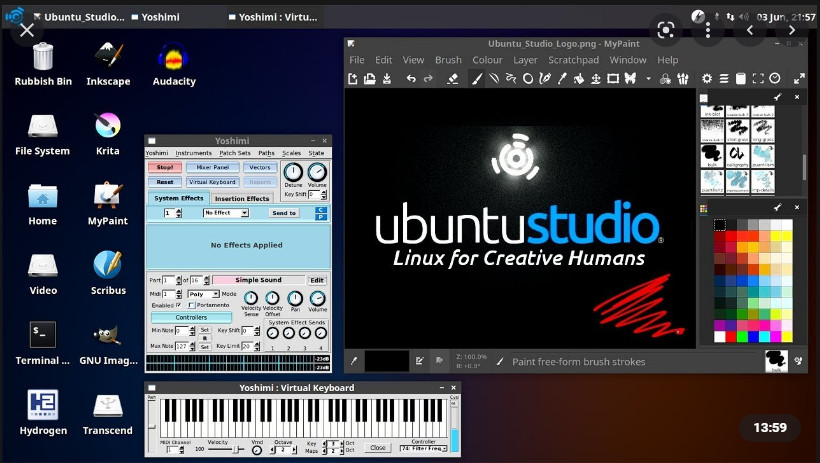 Ubuntu Studio 24.04.1 LTS DVD 2025 - Bootable LIVE/INSTALLER | Create Endlessly