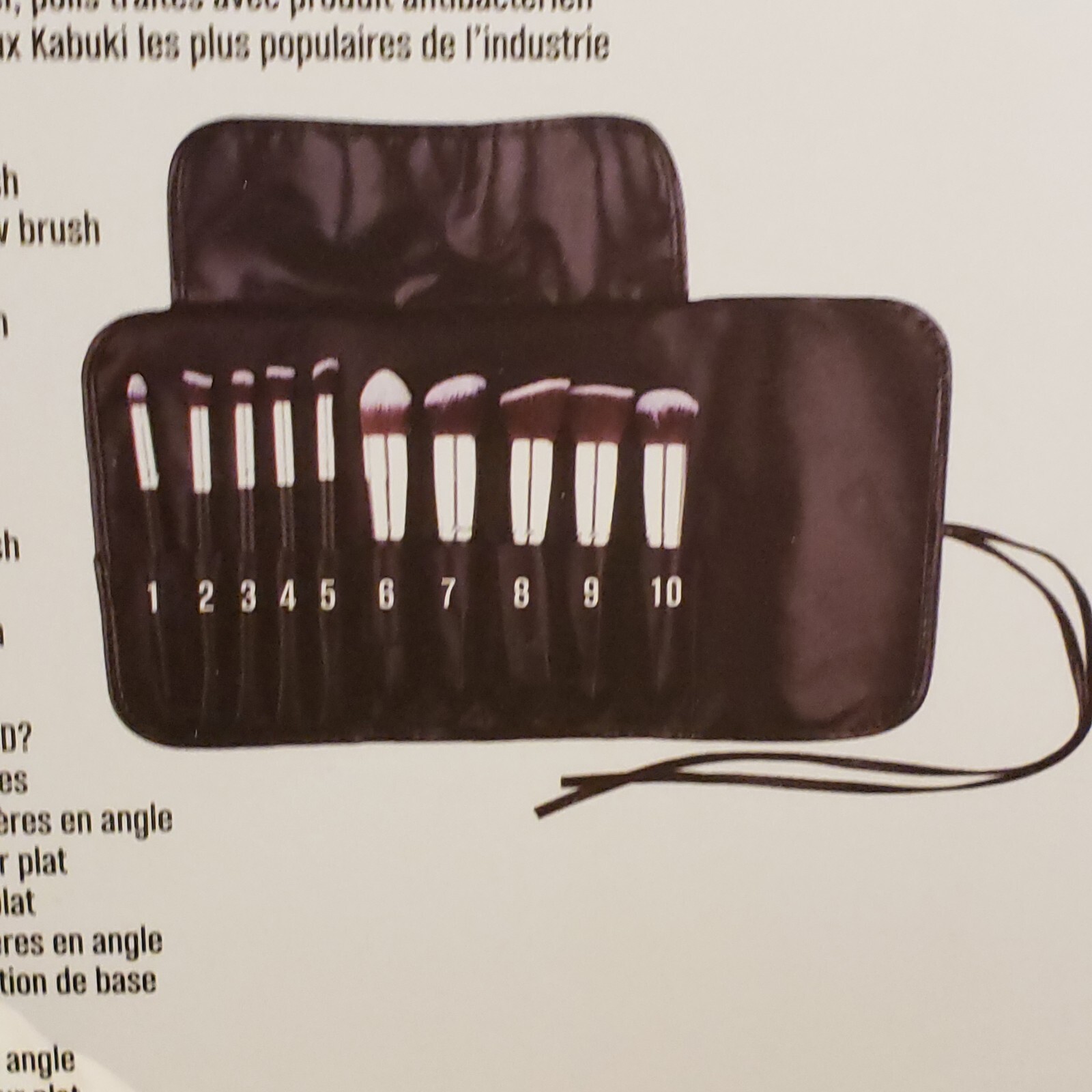 Zoe Ayla - 10 PIECE KABUKI BRUSH SET - with vegan Leather Travel Case