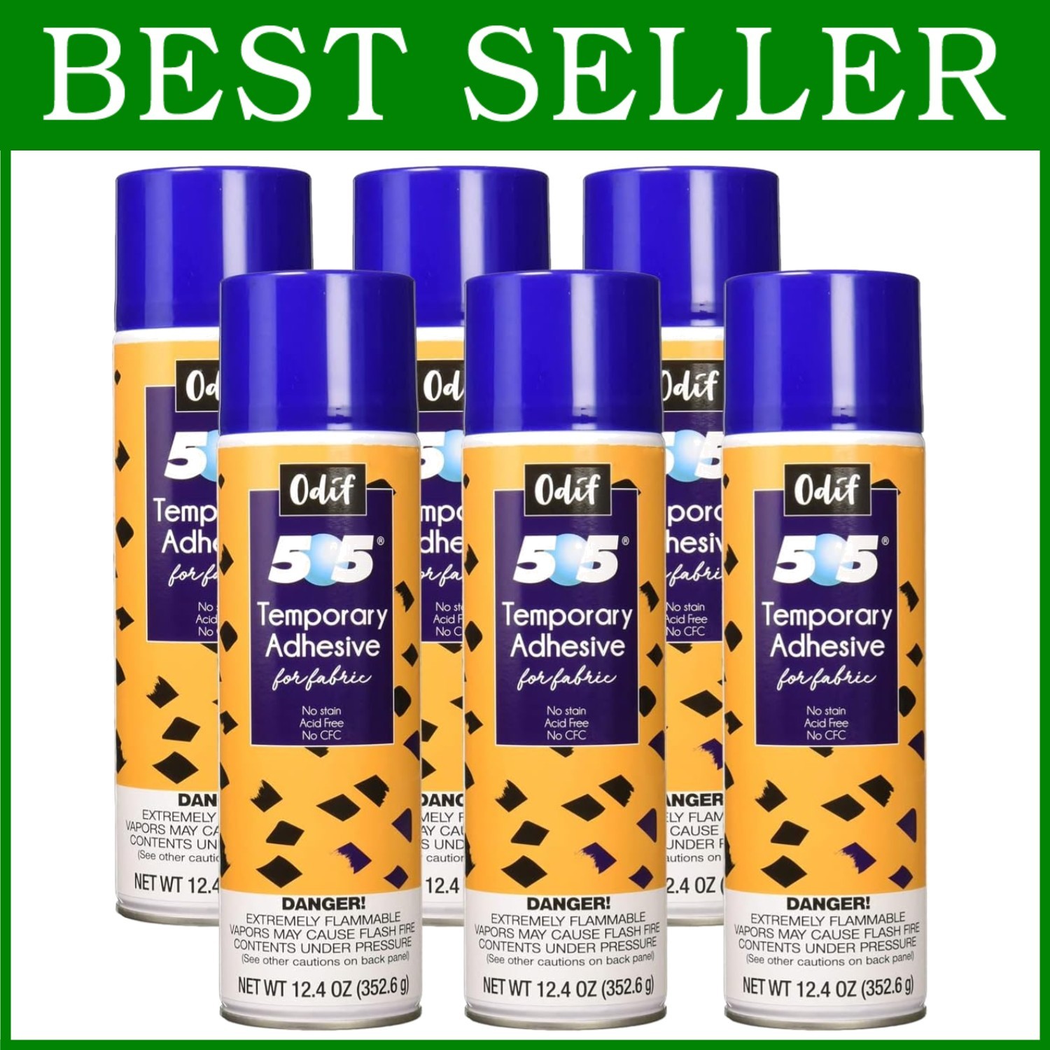 Crafters Temporary Adhesive Spray - 12.4oz, 6 Pack