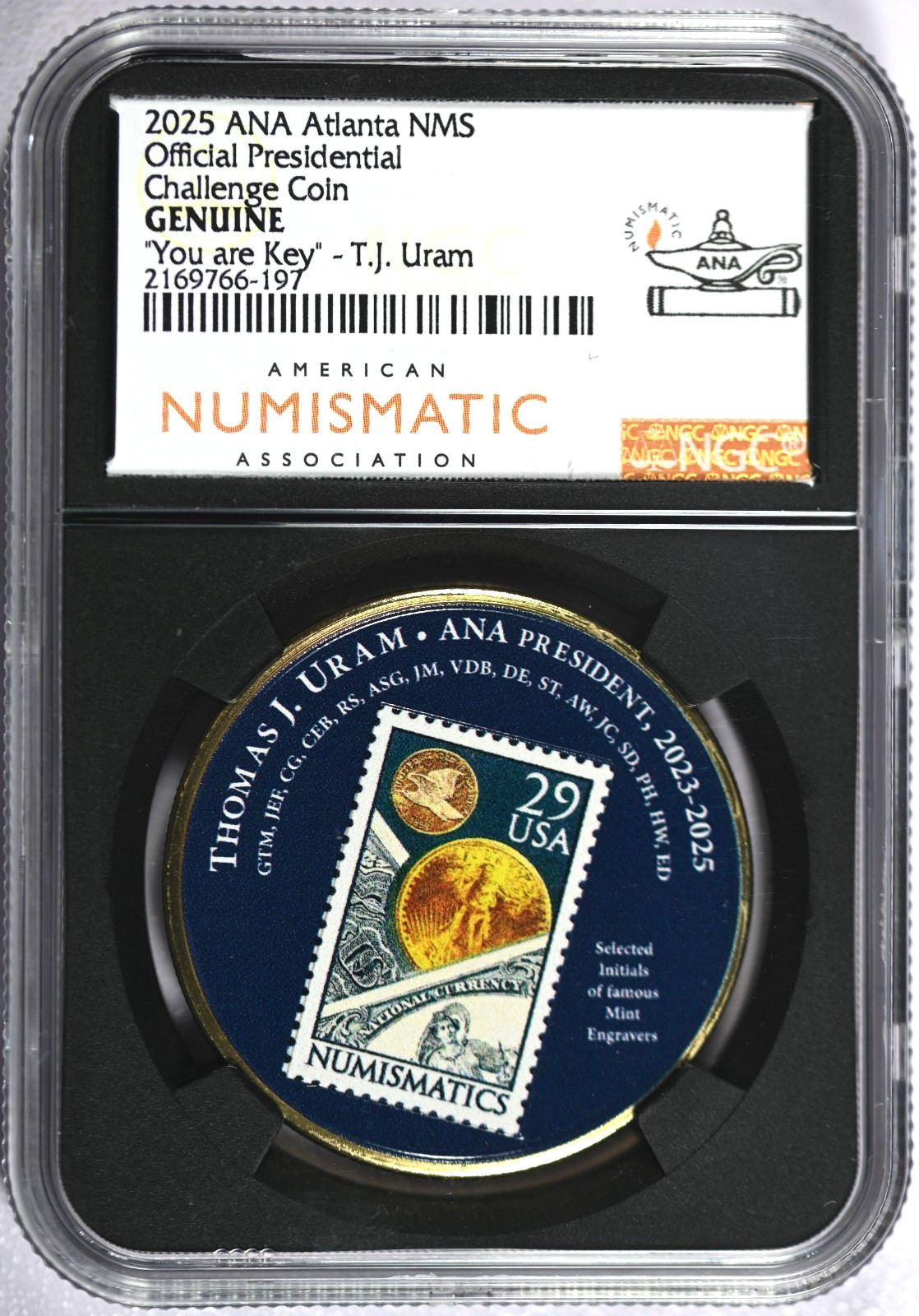 2025 NGC ANA Atlanta NMS National Money Show Presidential Challenge Coin
