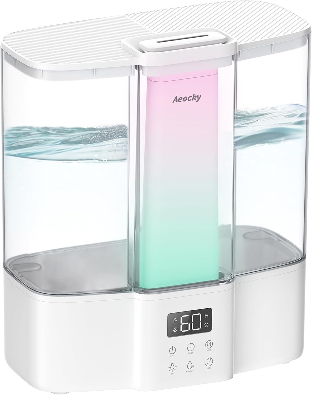 4.5L Cool Mist Ultrasonic Humidifier Baby Nursery Bedroom Quiet Timer Diffuser