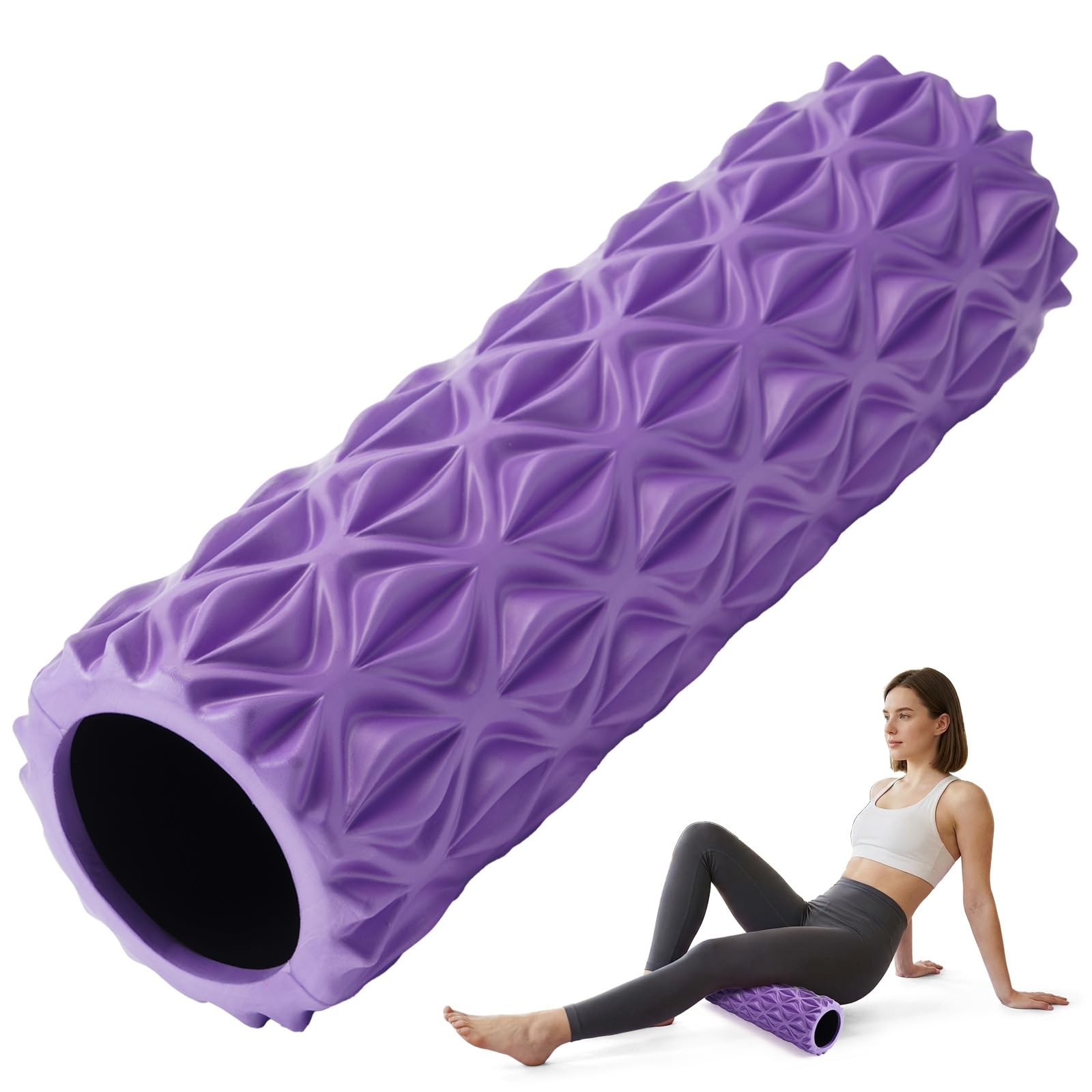 Foam Roller High Density Deep Tissue Massager for Muscle Massage Myofascial T...