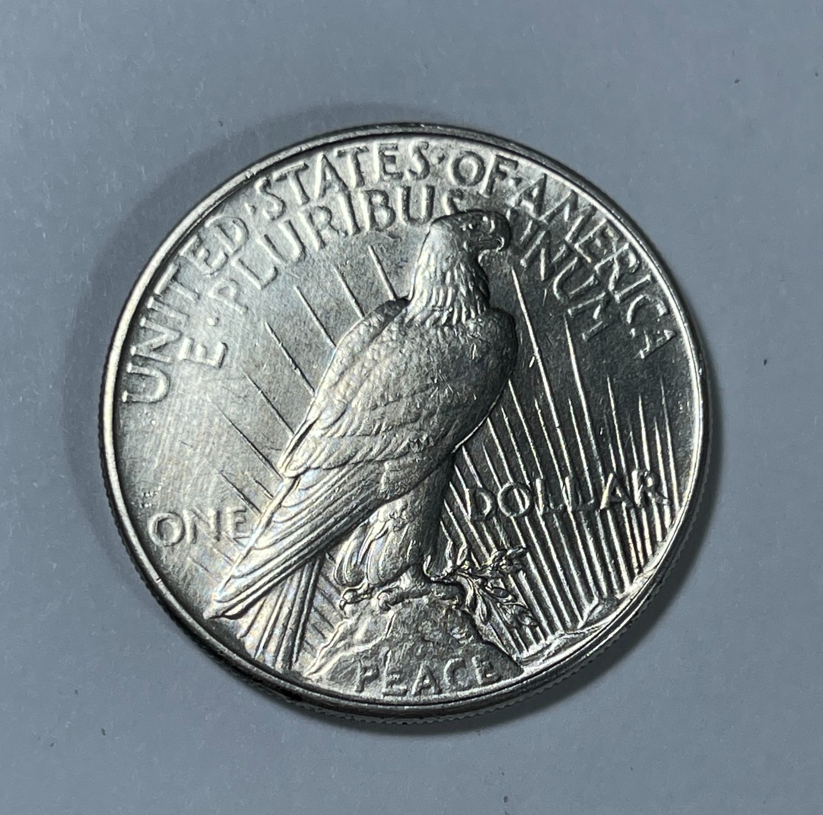 1934 Peace dollar (#21839) AU/Unc Harsh cleaning