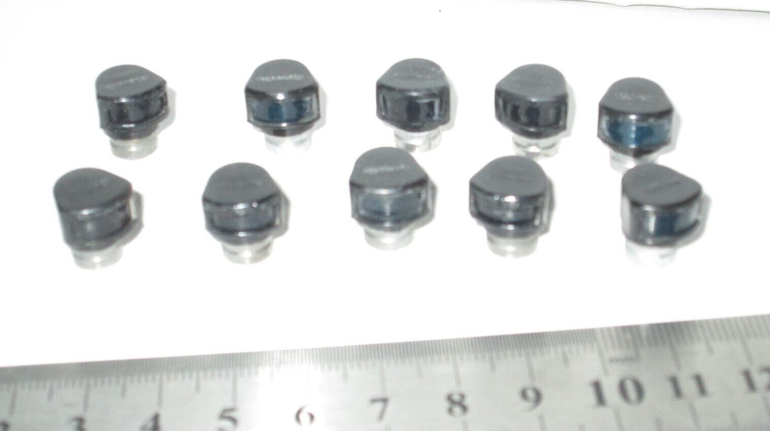 GLAR-BAN, GRIMES, AUTHENTIC POST LIGHT LENSES,  BLACK/ BLUE LEN, SET OF 10