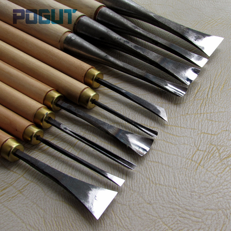 10 Pieces Hand Wood Carving Knives General Details Root Chisel Made By Hand