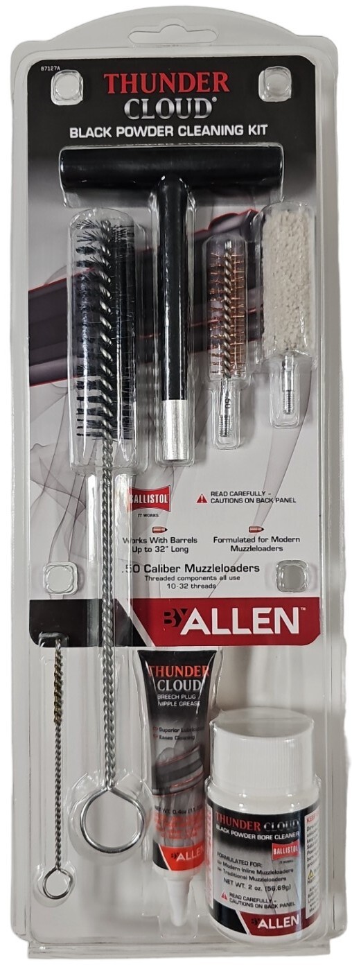 Thunder Cloud Black Powder Cleaning Kit for .50 Caliber Muzzleloader - New