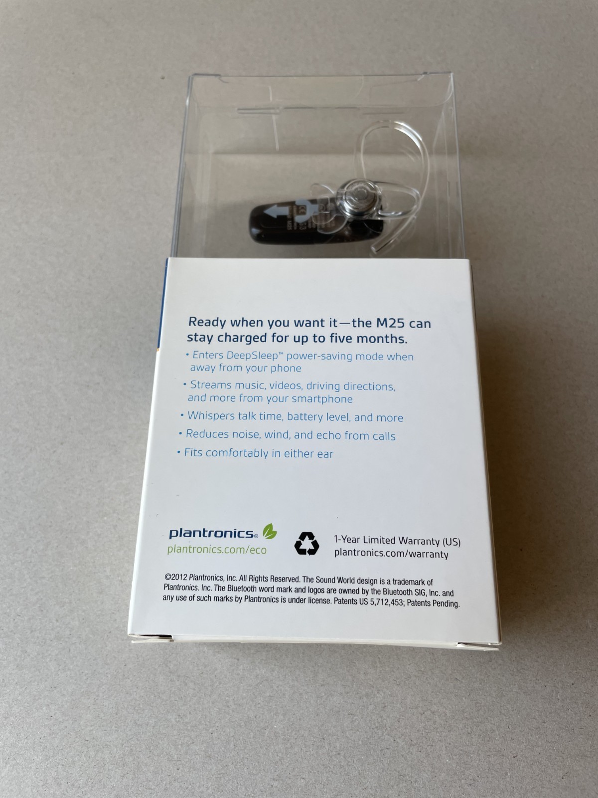 Plantronics M25 Bluetooth Headset PBTM25z