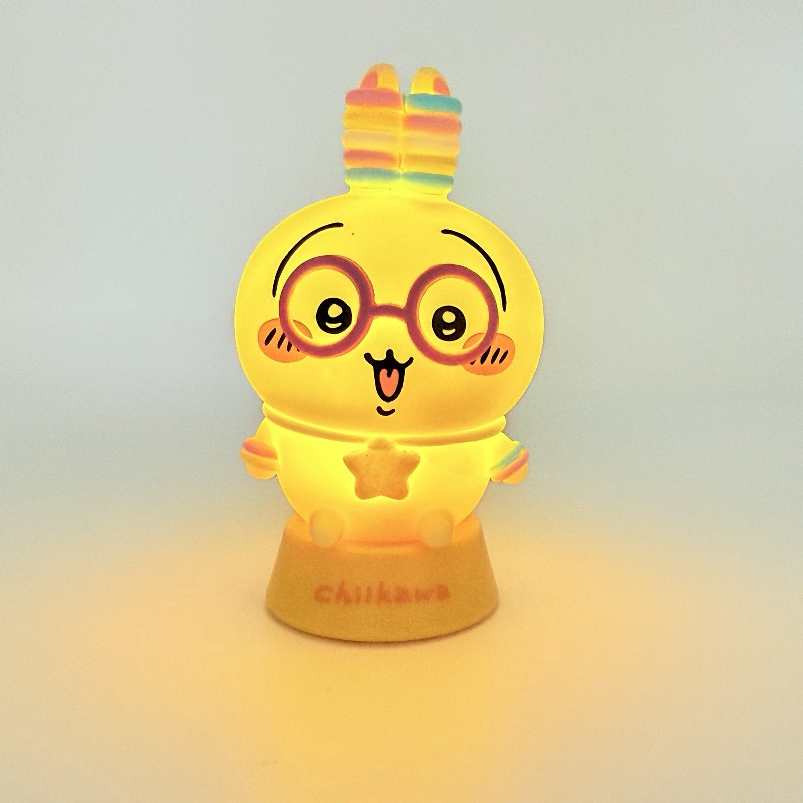 Chiikawa Usagi Figure Authentic Japan Glowing Rings, USA Seller, Fast Free Ship