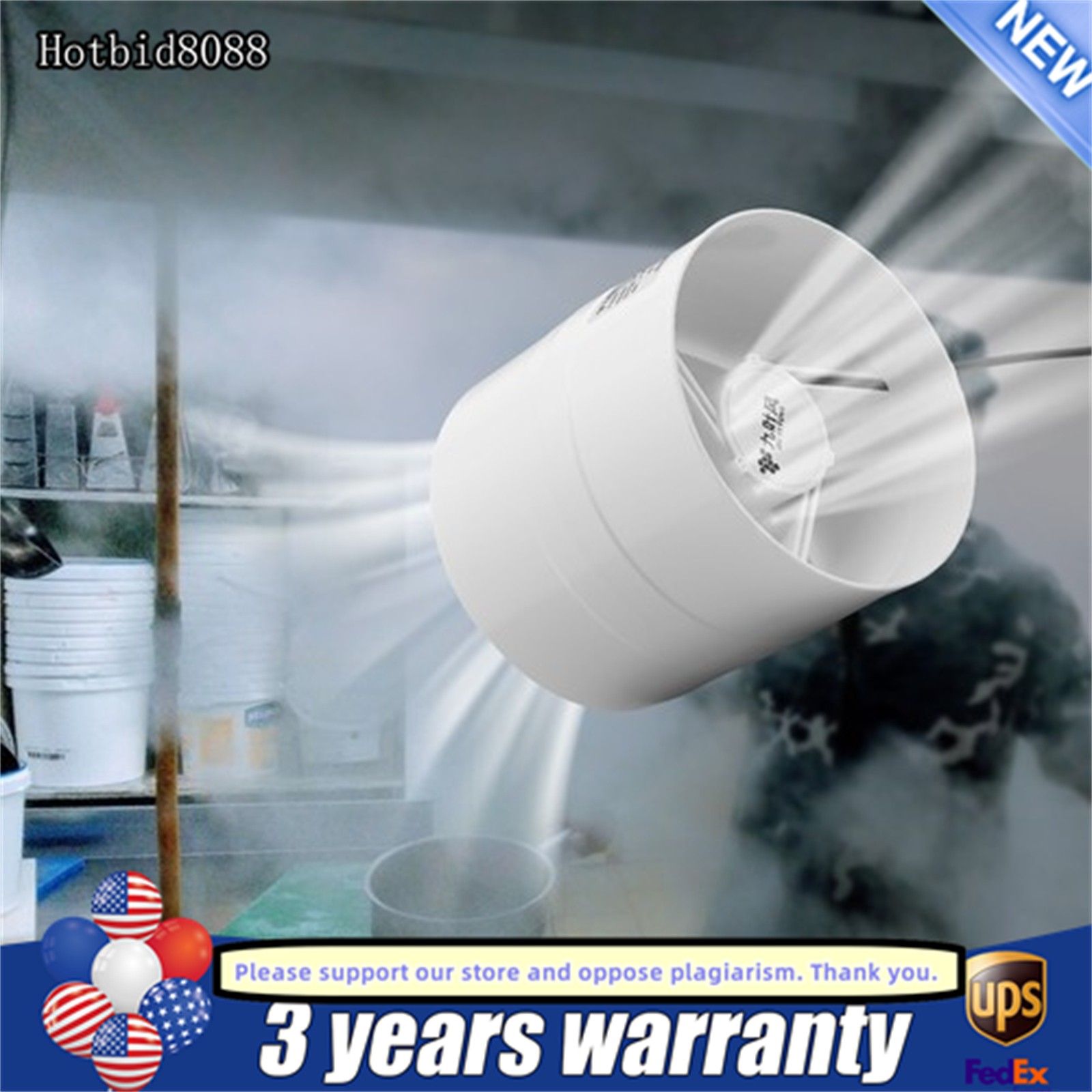 12V Inline Duct Booster Fan Ventilation Exhaust Air Blower Air Cooling Vent Fan