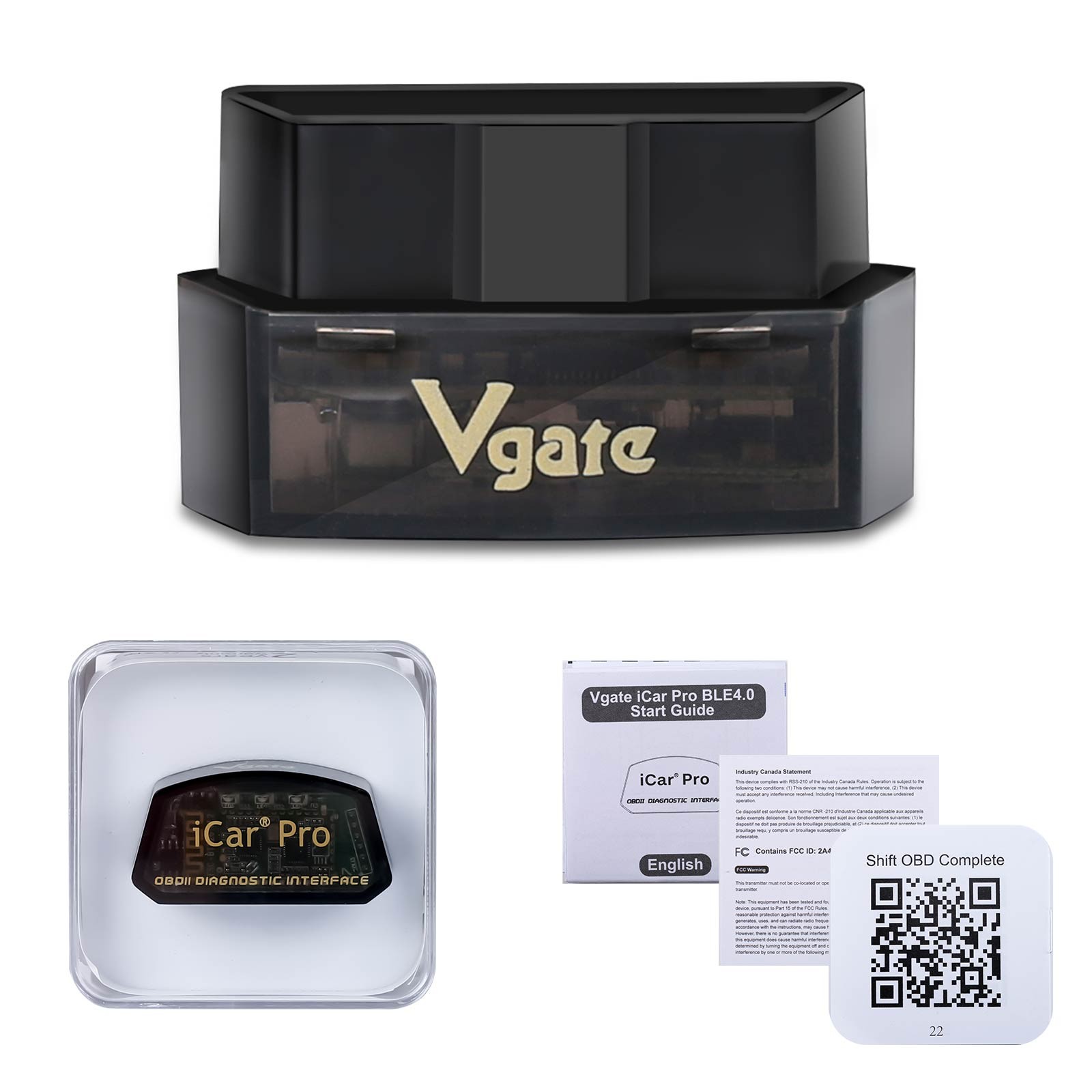 Vgate iCar Pro 4.0 OBDII Scanner Code Reader BI.MMERCODE For IOS and Android