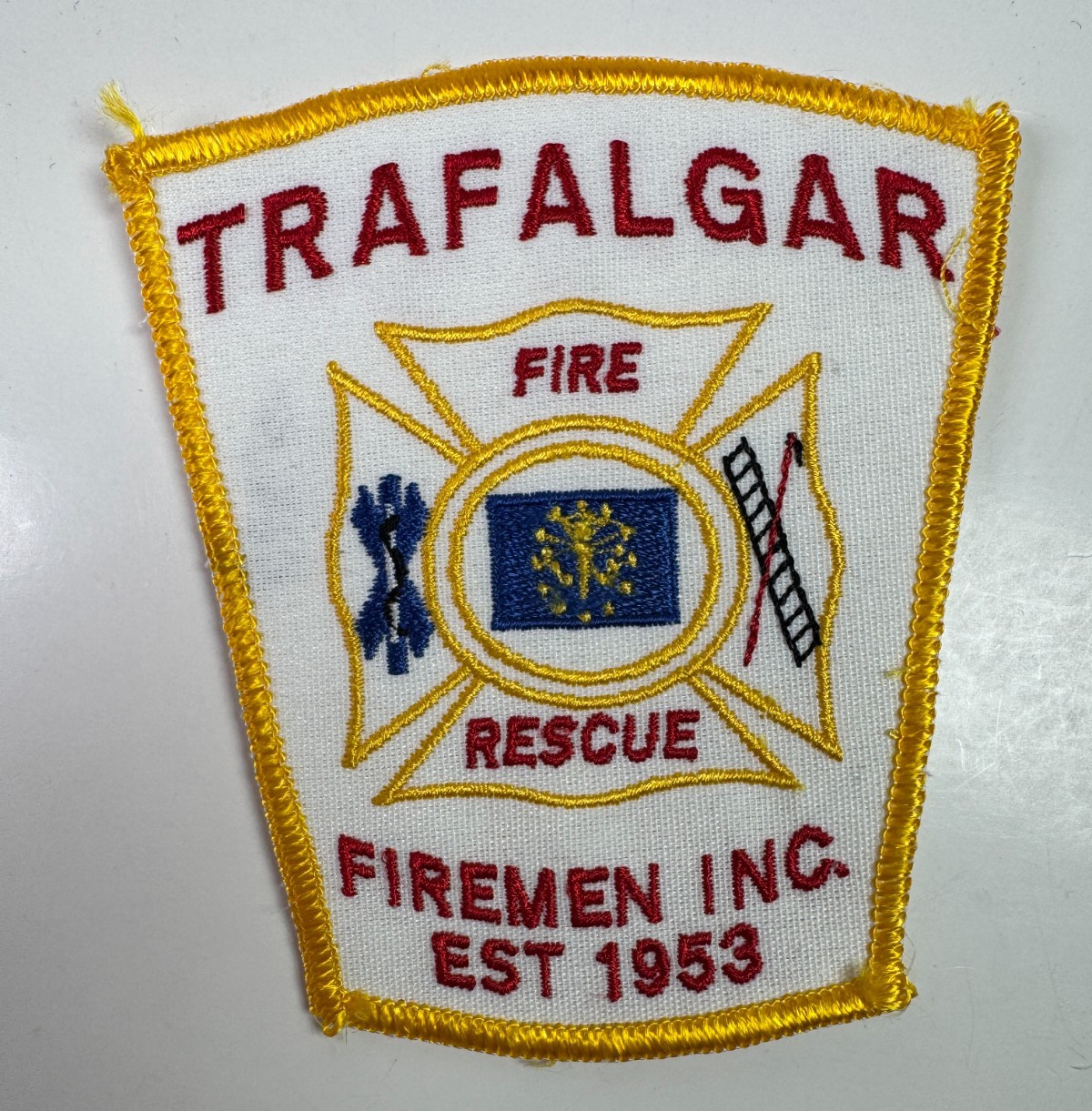 Trafalgar Fire Rescue Indiana IN Firemen Inc Patch