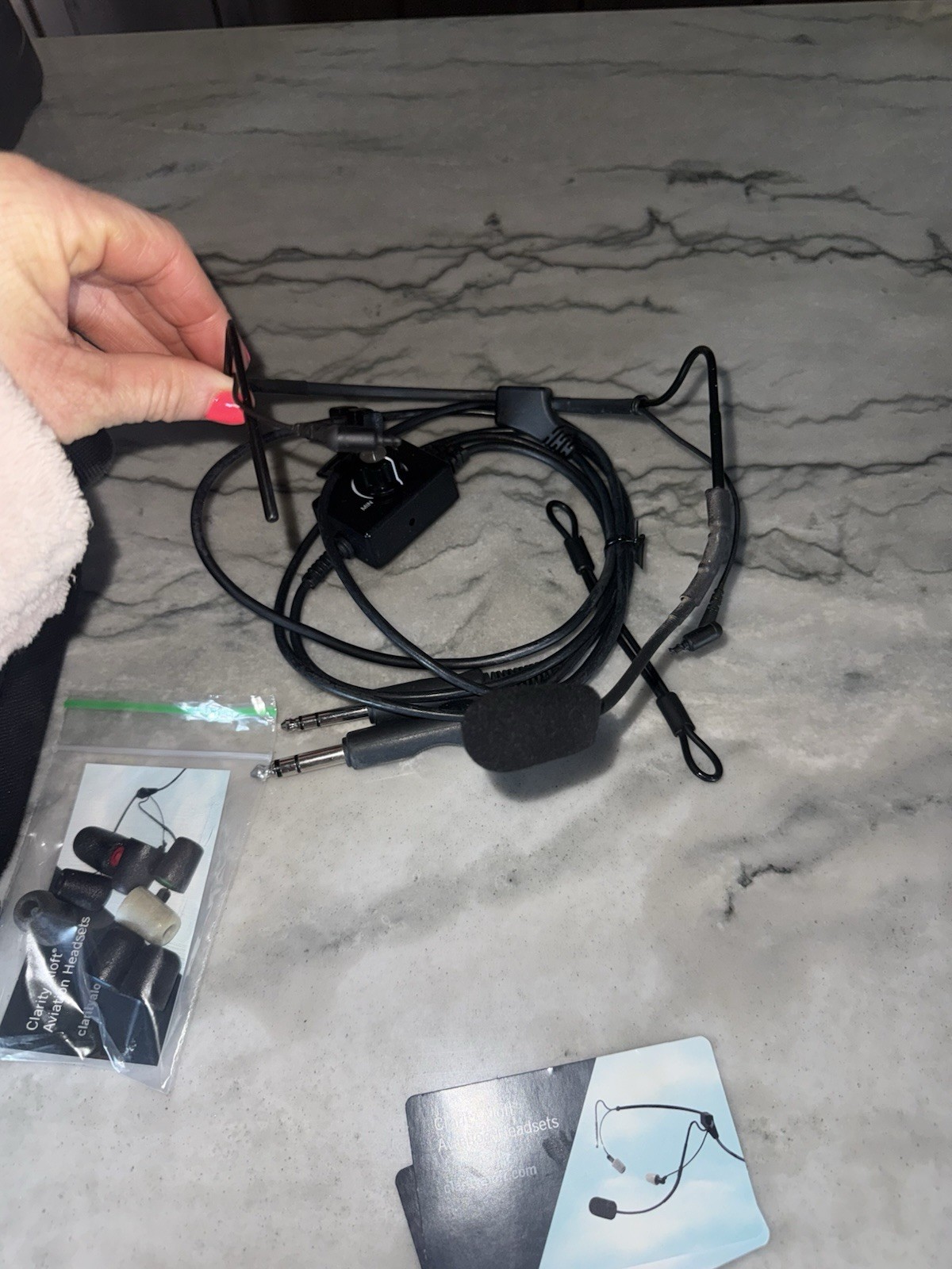 Clarity Aloft Aviation Headset. Great Condition