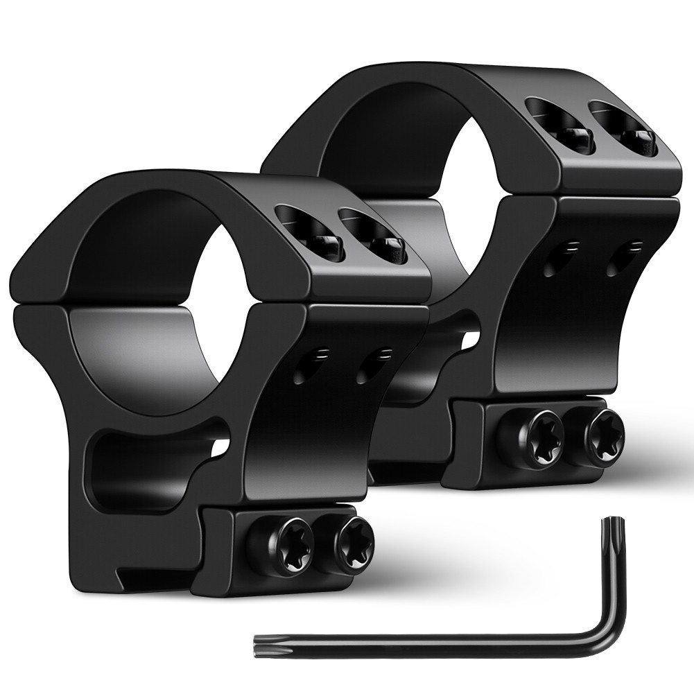 2Pcs 1 inch Dovetail Rifle Scope Rings Mount for 3/8 inch or 11mm Dovetail Rail