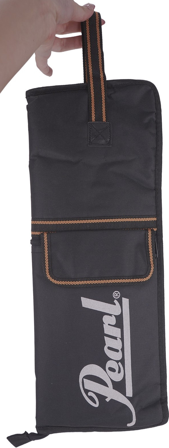 Pearl Orange and Blk Logo Stick Bag
