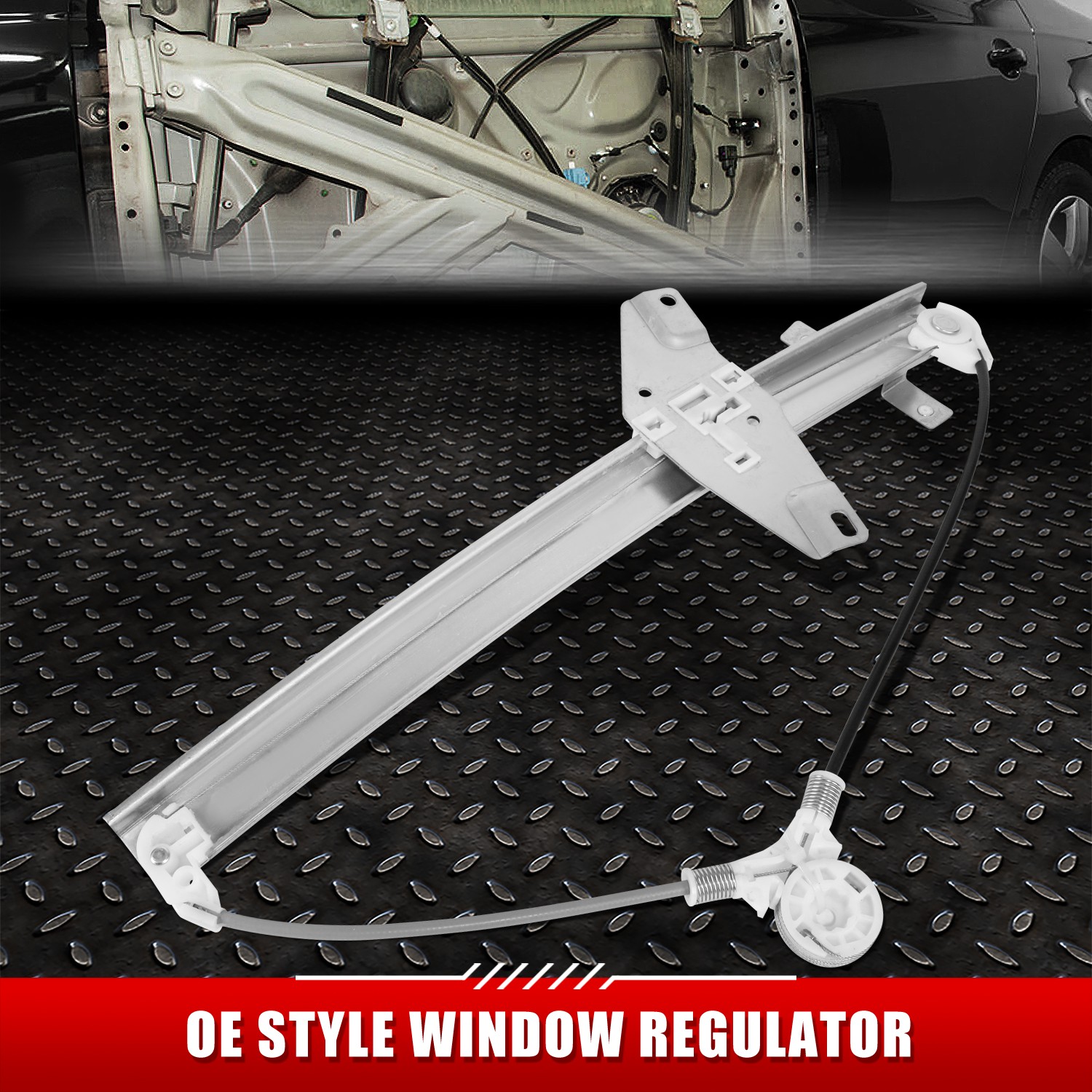 FOR 93-97 PRIZM COROLLA FRONT PASSENGER SIDE POWER WINDOW REGULATOR W/O MOTOR