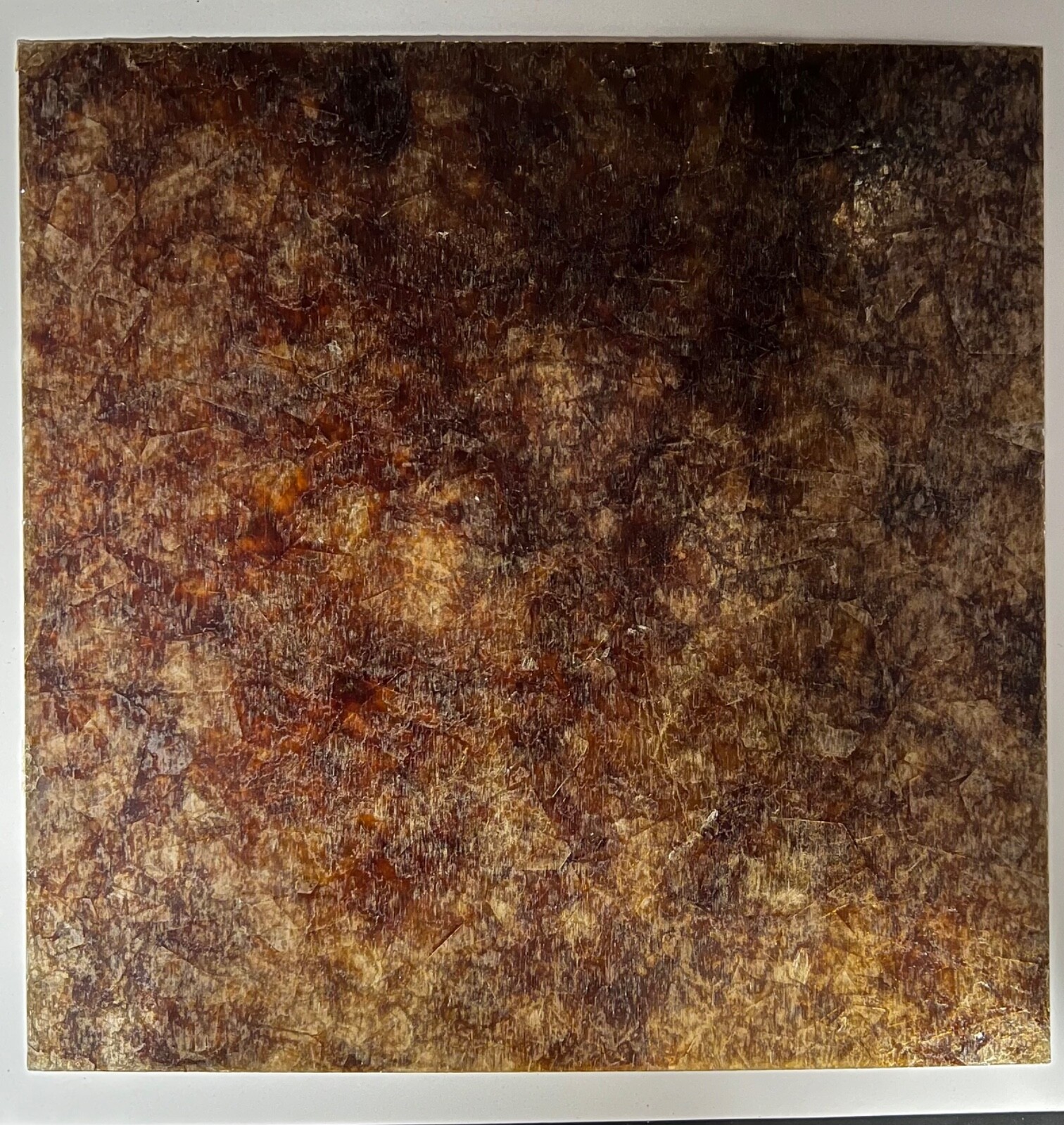 Mica Composite Lampshade, Dark Amber, Choice of Thickness, *Large 12”X12” Sheet