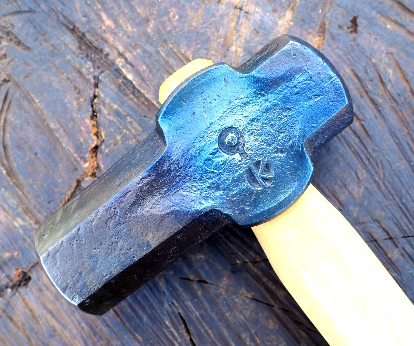 EXC 3.4LB DOG HEAD "PATRICK QUINN" BLACKSMITH HAMMER ANVIL KNIFE BLADE SAW