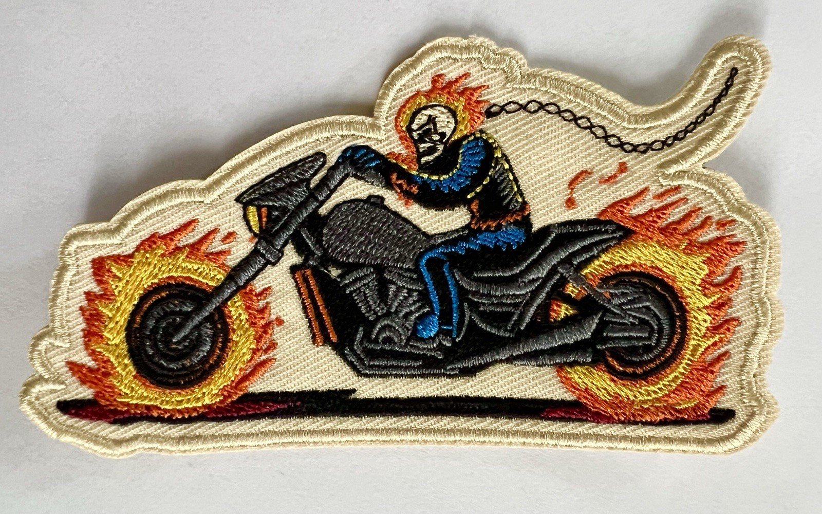 GHOST RIDER embroidered figure patch motorcyle pin up action harley punisher usa