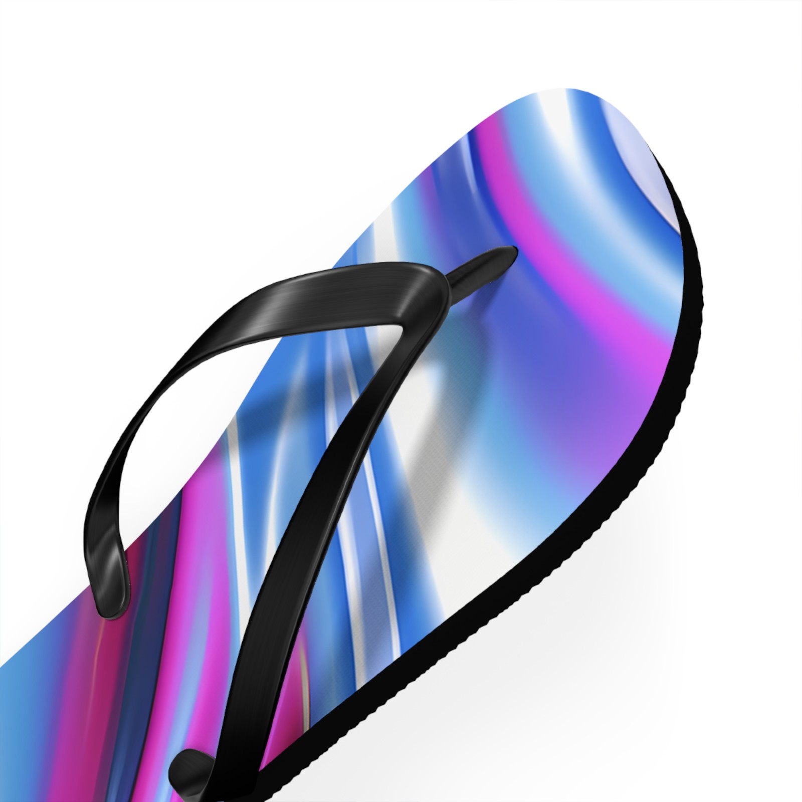 Purple Vibrant Abstract Flip Flops, Summer Footwear, Beach Sandals, Vacation