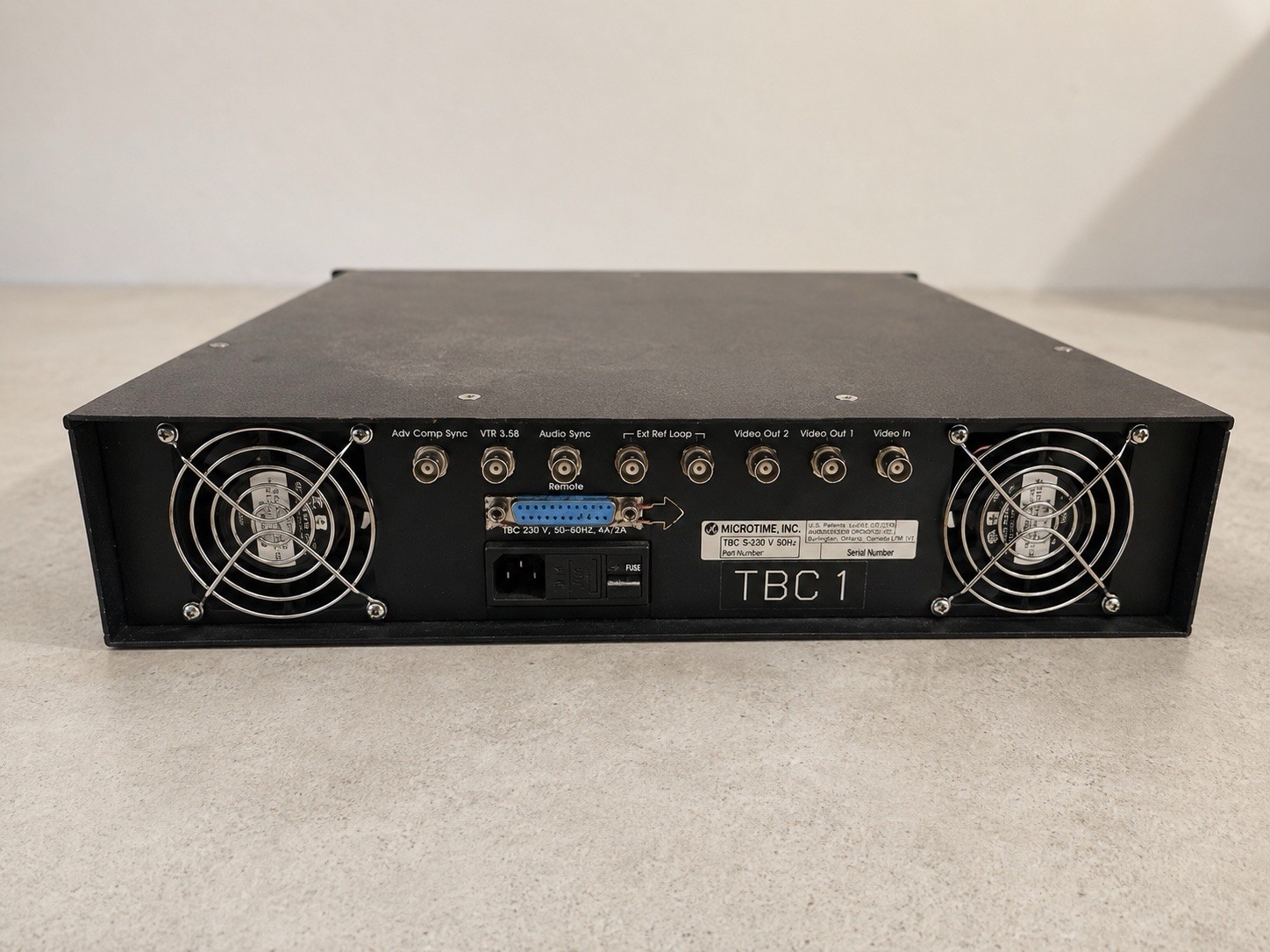 Microtime S-230 TBC/Frame Synchronizer Rack-Mountable w/ Video Gain Chroma Phase