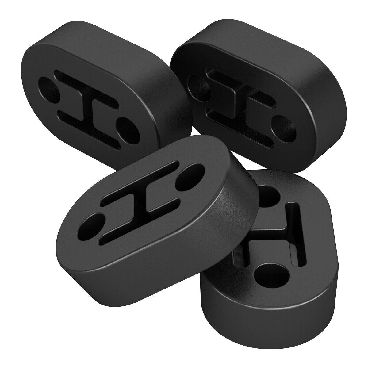 4Pc Performance Polyurethane Rubber Exhaust Hangers Adjustable Muffler Universal