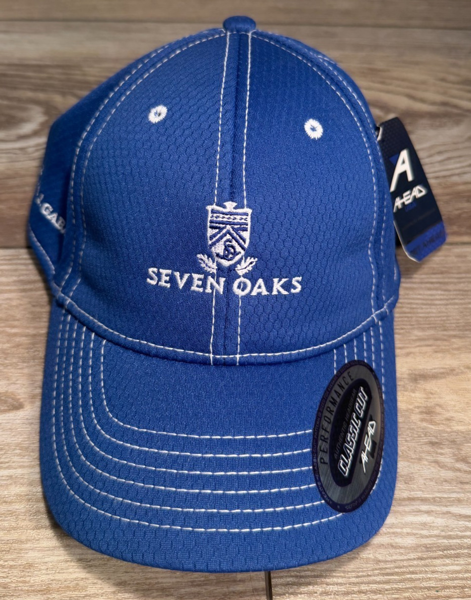 SEVEN OAKS COUNTRY CLUB AHEAD ADJUSTABLE CAP HAT BRAND NEW! UPF 30+ CORONER LOGO