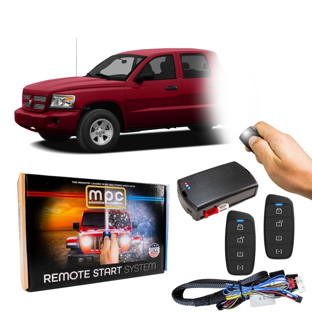 Plug-n-Play (2) 4-Button 2-Way Remote Start Kit For 2007-2011 Dodge Dakota