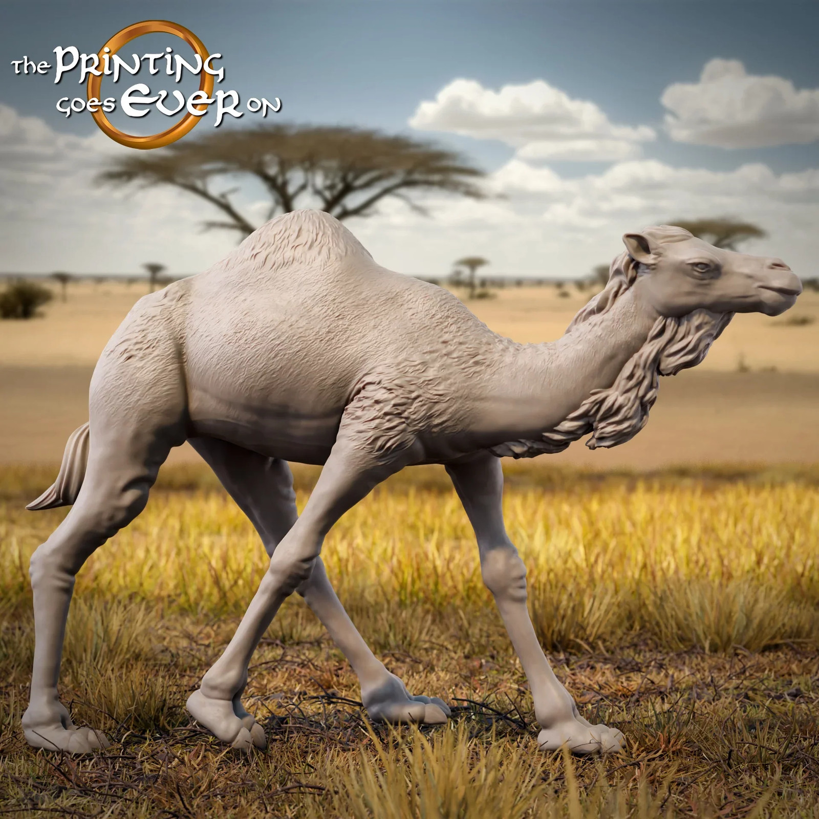 Dromedary Camel - 28-32mm Tribal Realms - Resin Tabletop Miniature