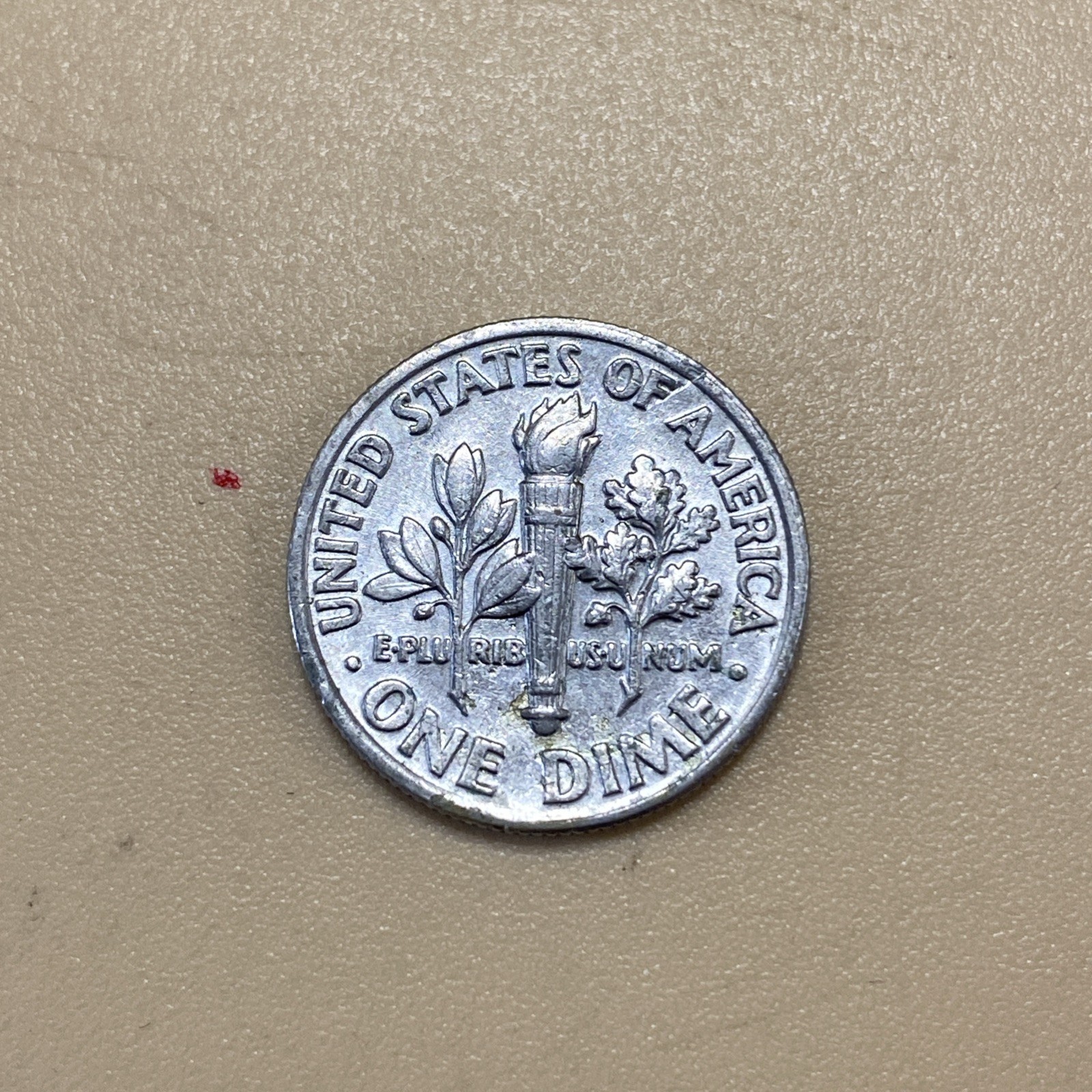1991 P Roosevelt Dime Slightly Misaligned Die Error LBD-08
