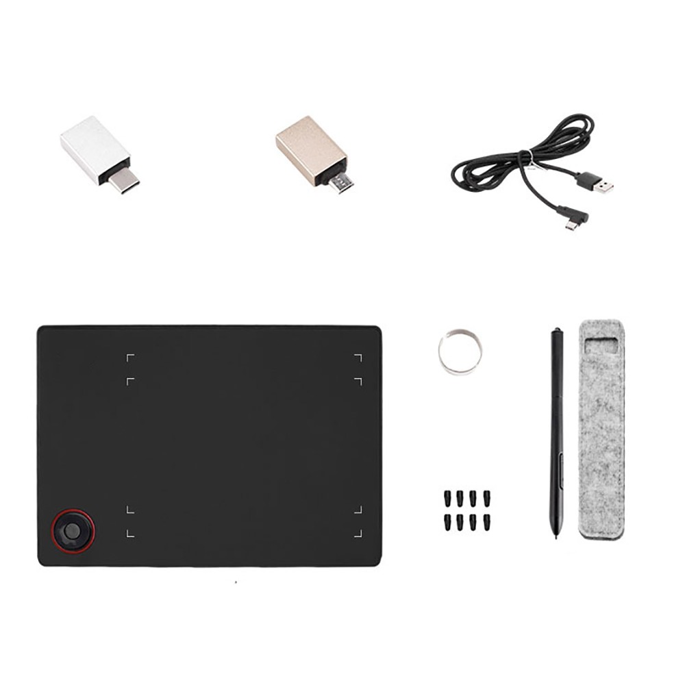 Digital Graphic Tablet Drawing Pad With Pen Quick Reading Pressure Sensing Board