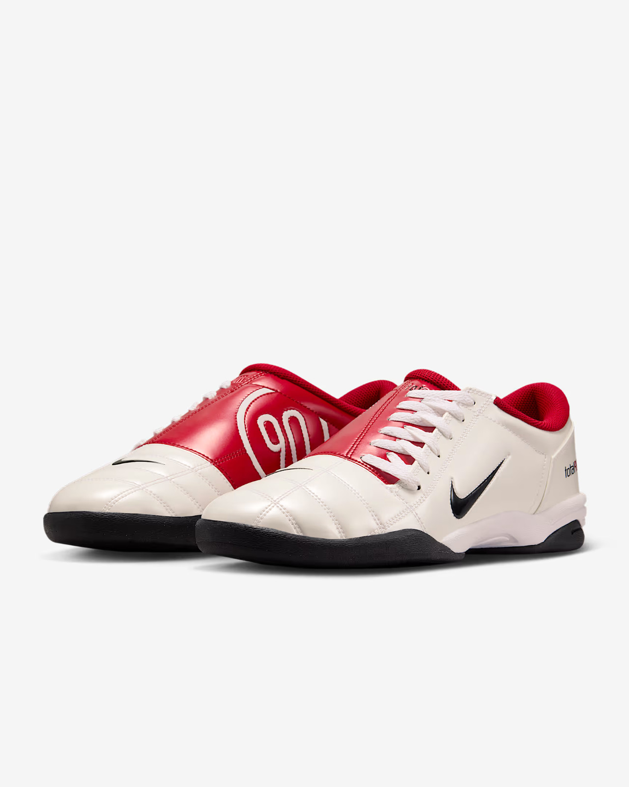 New Nike Total 90 SP 'Manchester United' Shoes - White/ Gym Red (HQ2851-100)