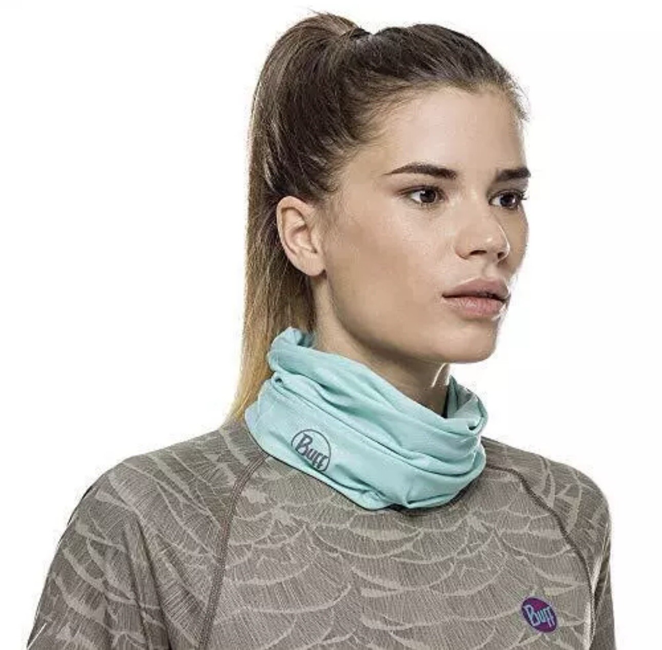 Buff Gaitor Multifunctional Headwear Solid Pool Blue Coolnet UV+