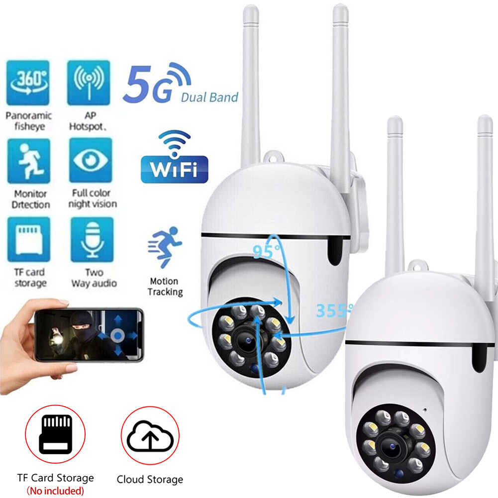 Wireless Security Camera System Outdoor Home 5G Wifi Night Vision Cam 1080P HD