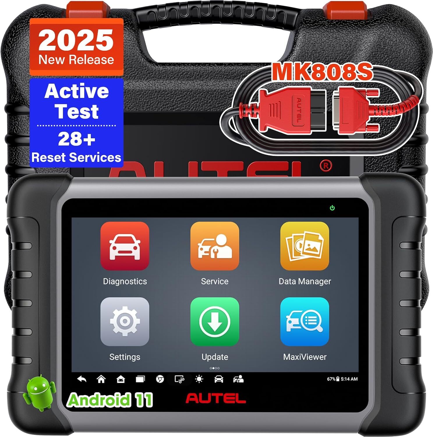 2025 Autel MaxiCOM MK808S PRO+ Bidirectional Car Diagnostic Scanner Tool MX900