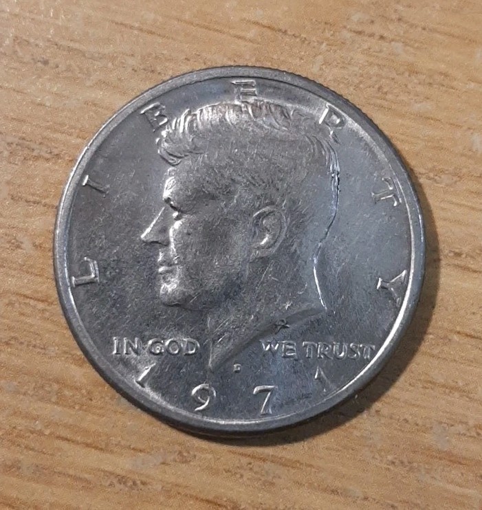 1971-D JOHN F KENNEDY HALF DOLLAR COIN USA AMERICA FIFTY CENTS DENVER JFK MM17