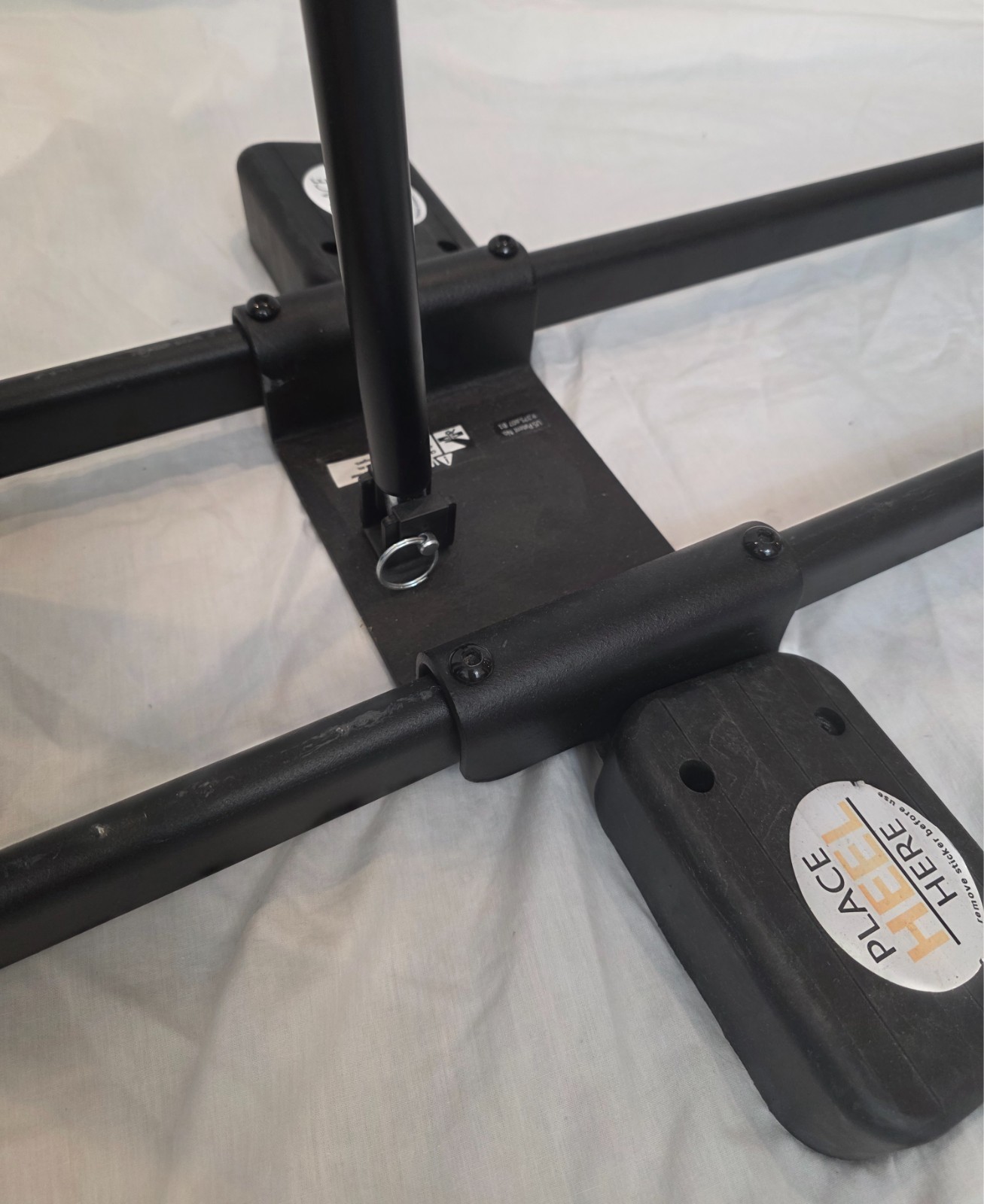 The DB Method Black Padded Seat Exercise Foldable Squat Workout Machine