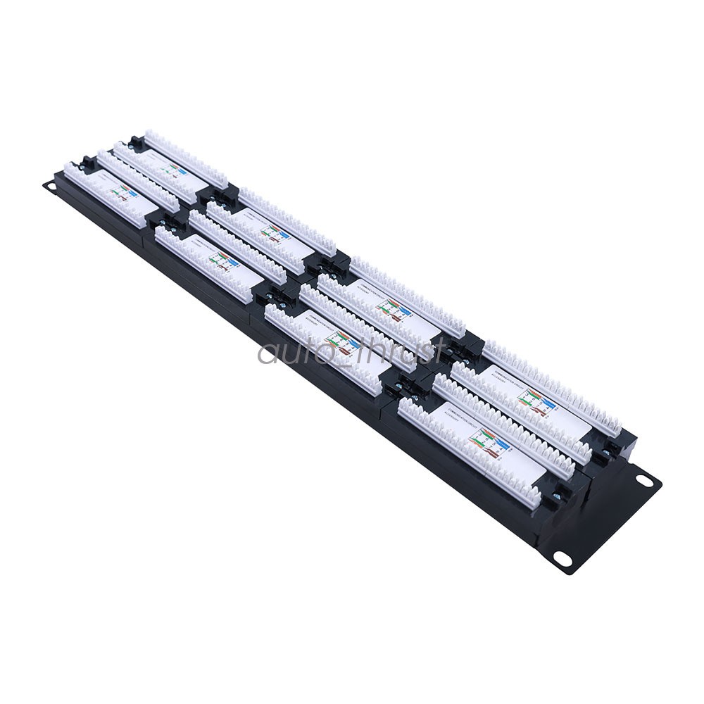 Leviton 69586-U48 eXtreme 6+ Universal Patch Panel, 48-Port, 2RU, CAT 6. READ