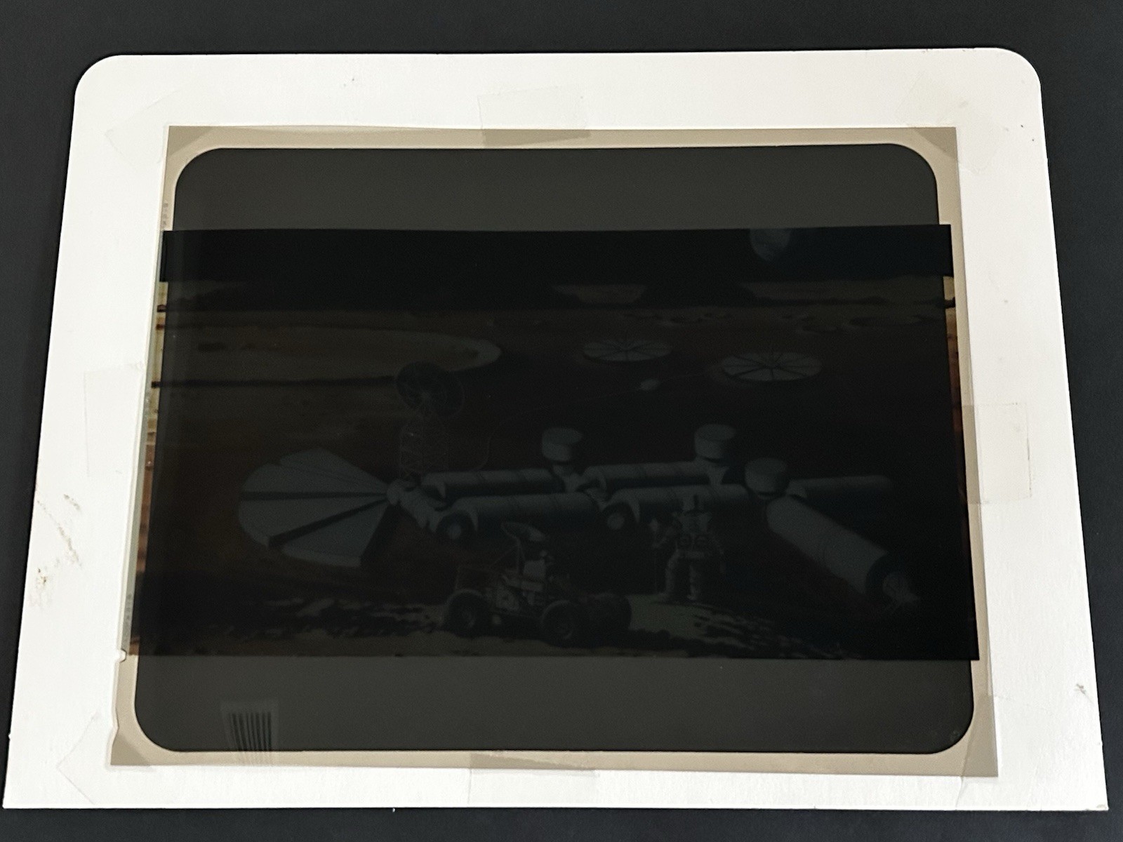 1988 NASA KSC Space Station Lunar Operations Concept Presentation Transparency