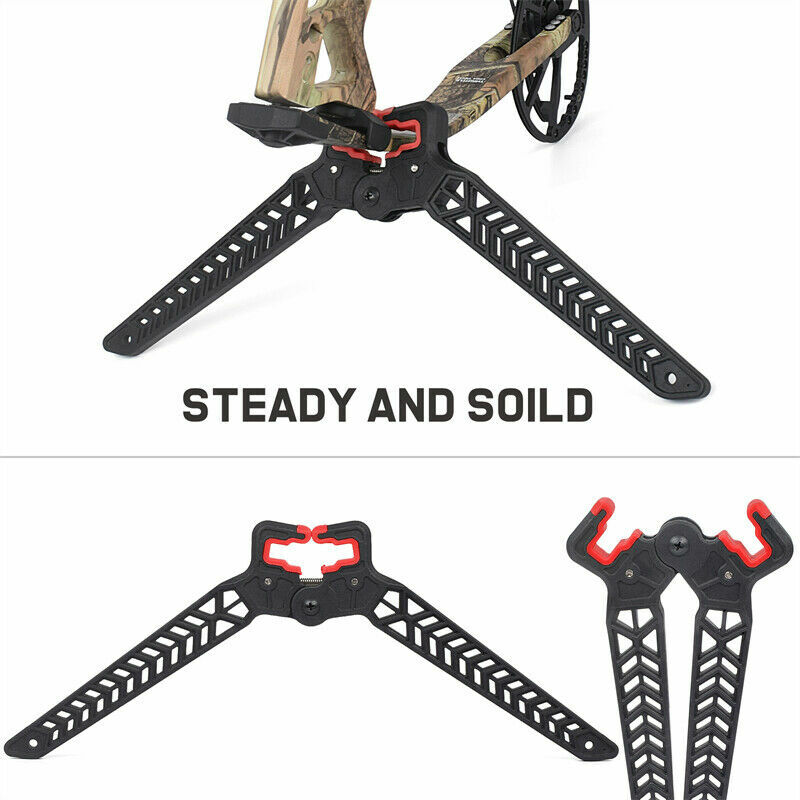 1X Kick Stand Archery Compound Bow Holder Target Hunting Range Protection 22cm