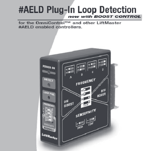 Elite AELD Plug-in Loop Detector Liftmaster Vehicle Gate Exit Safety Sensor