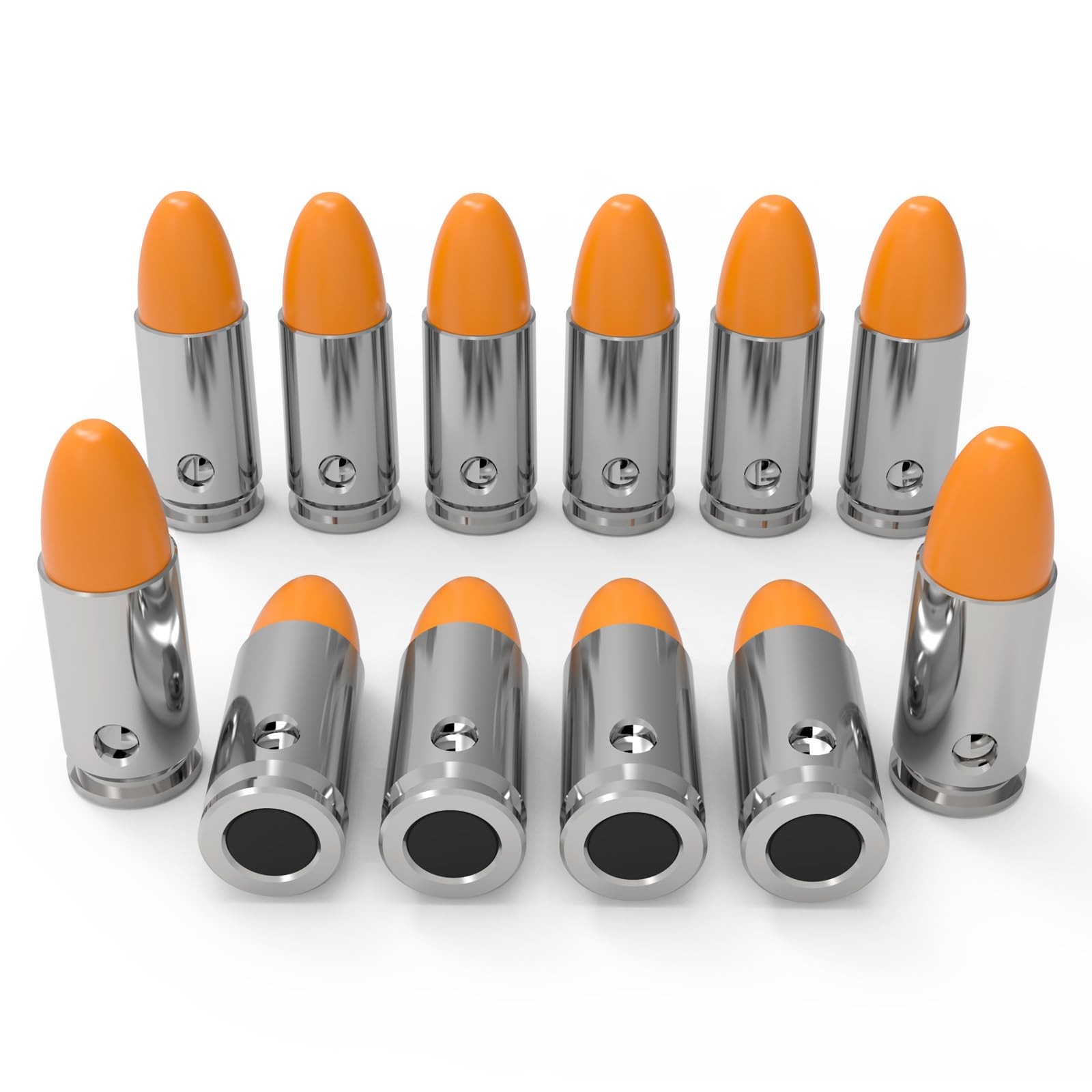 9mm Snap Caps Training Dummy Rounds Practice Safe Loading Firing Close to Rea...