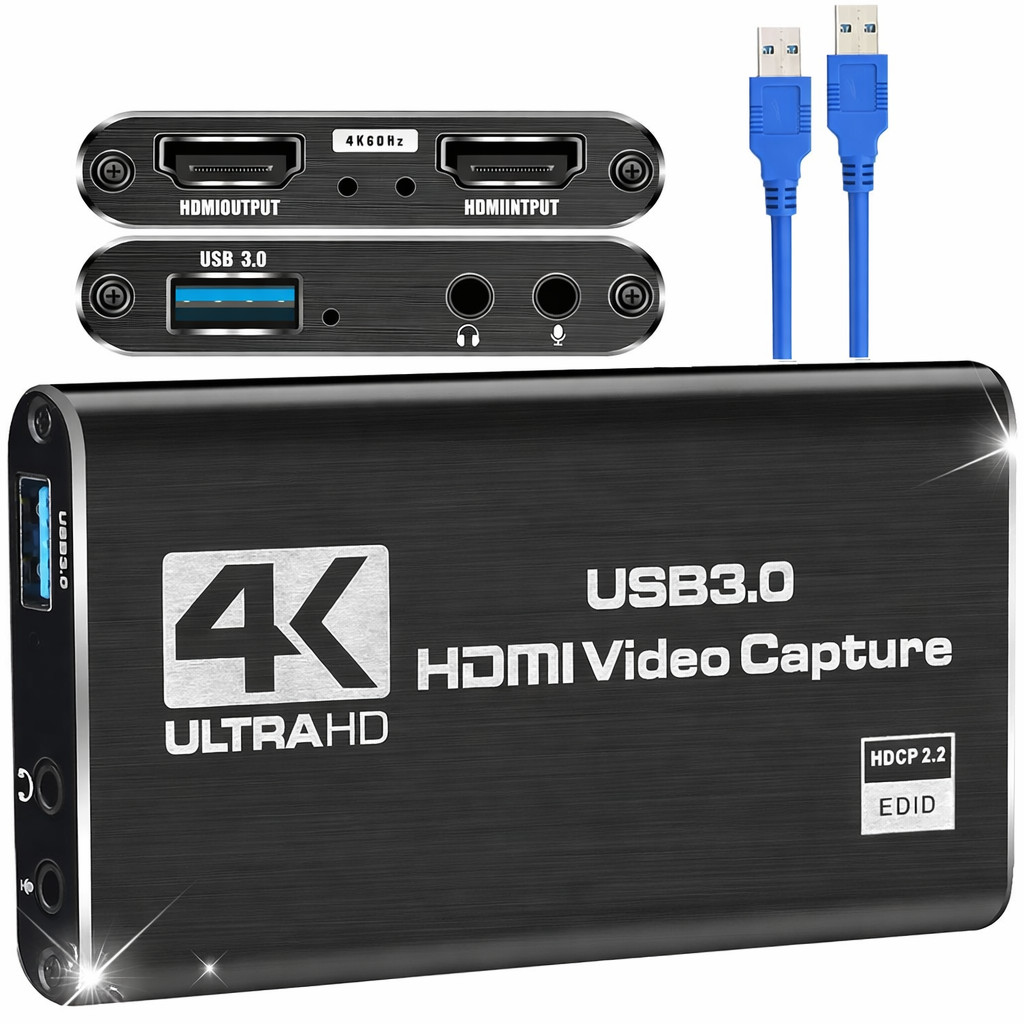 4K HDMI Video Capture Card USB 3.0 1080P 60FPS HDMI to USB Live Streaming