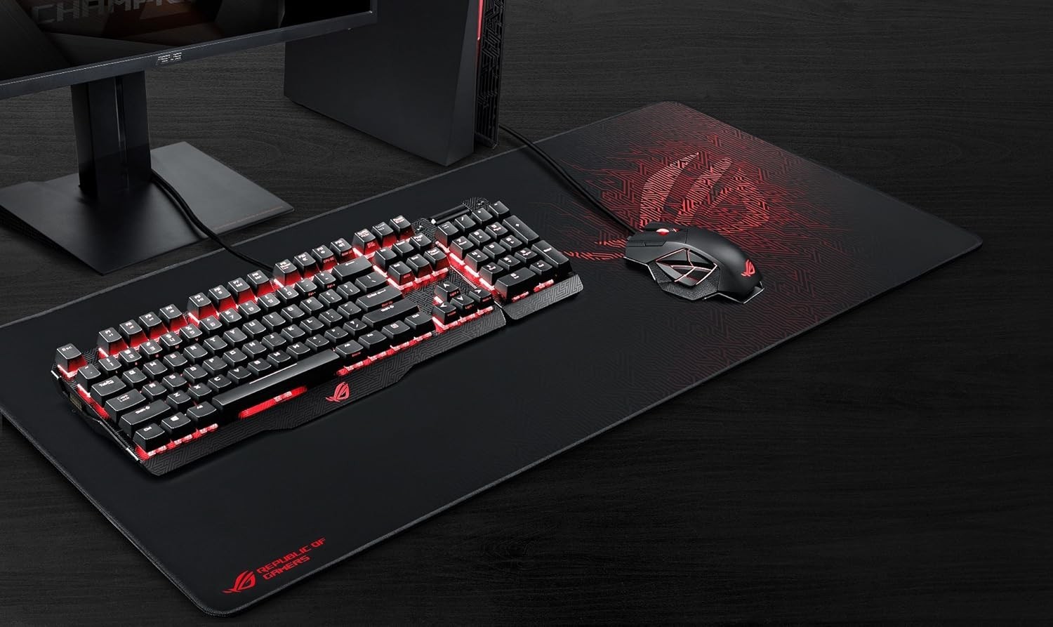 ROG Sheath Gaming Mouse Pad – 35.4” x 17.3" Extra-Large Surface Pixel-Precise