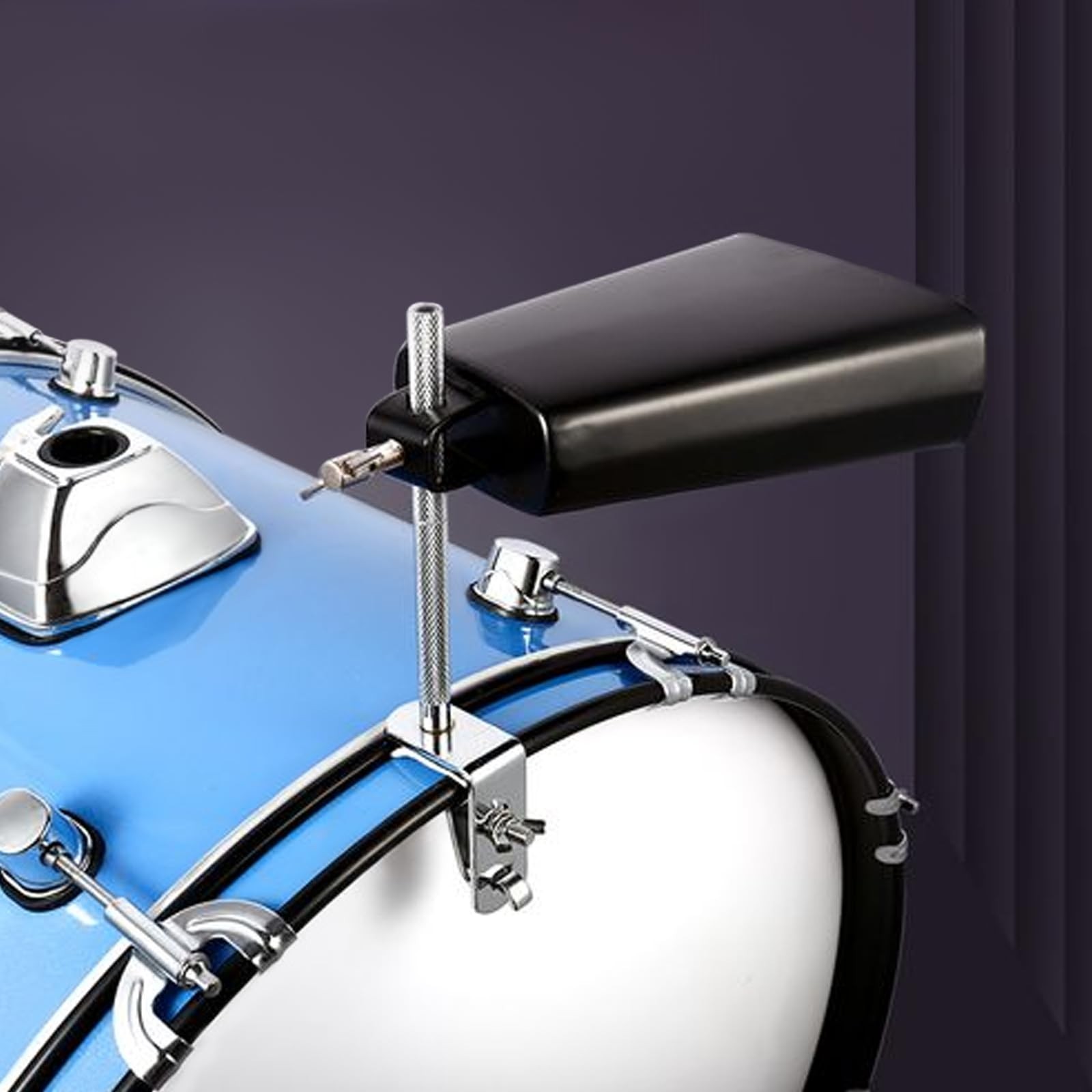 TENTOTEN Cowbell Clamp for Bass Drum Hoop Mounting，Cowbell Mount with Par