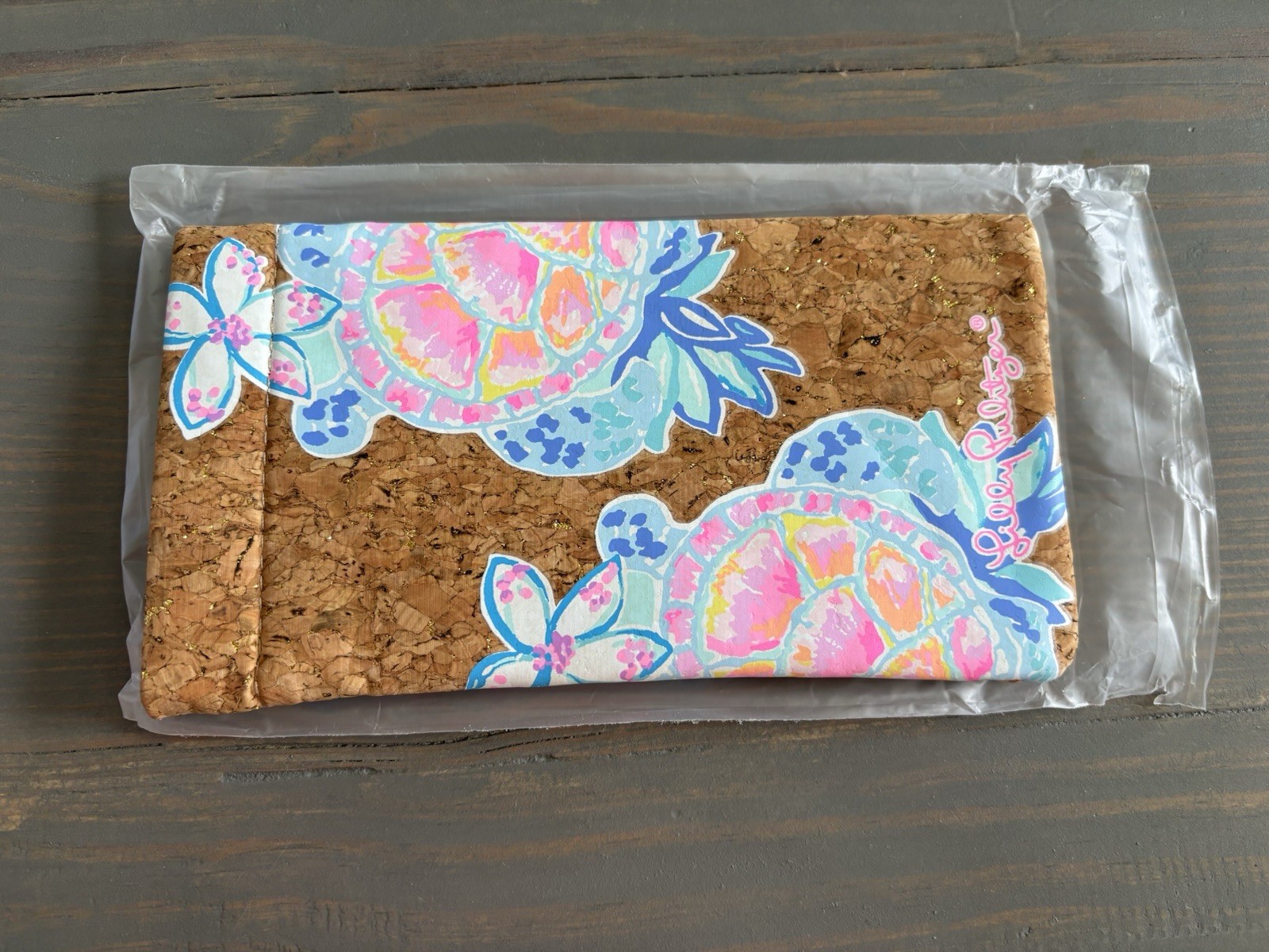 Lilly Pulitzer RAINFOREST RETREAT SUNGLASS CASE Soft Cork Eyeglass GWP NWT