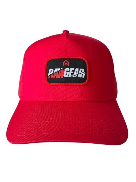 RawGear Los Angeles Fitness Streetwear Mesh Hat Cap SnapBack Red White Logo New