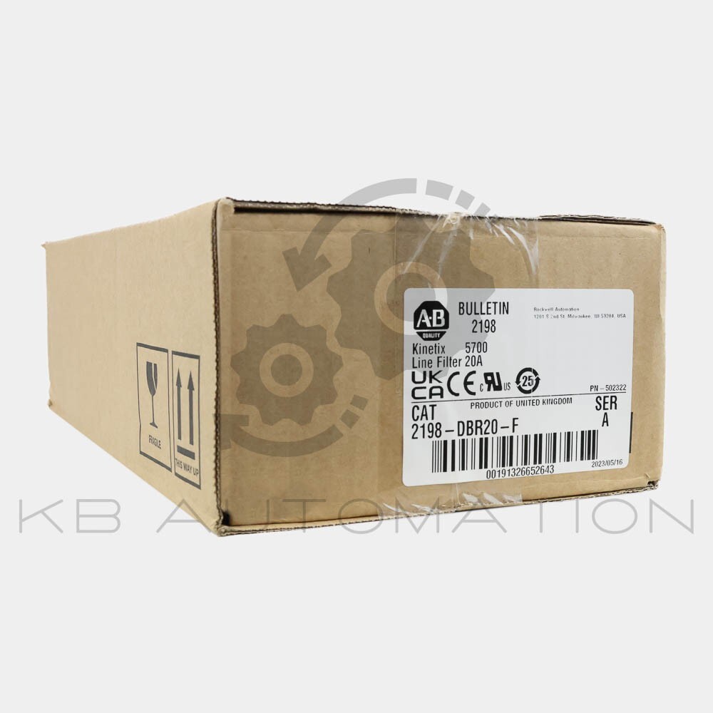 2198-DBR20-F Allen-Bradley Kinetix 5700 AC line filter, 20A